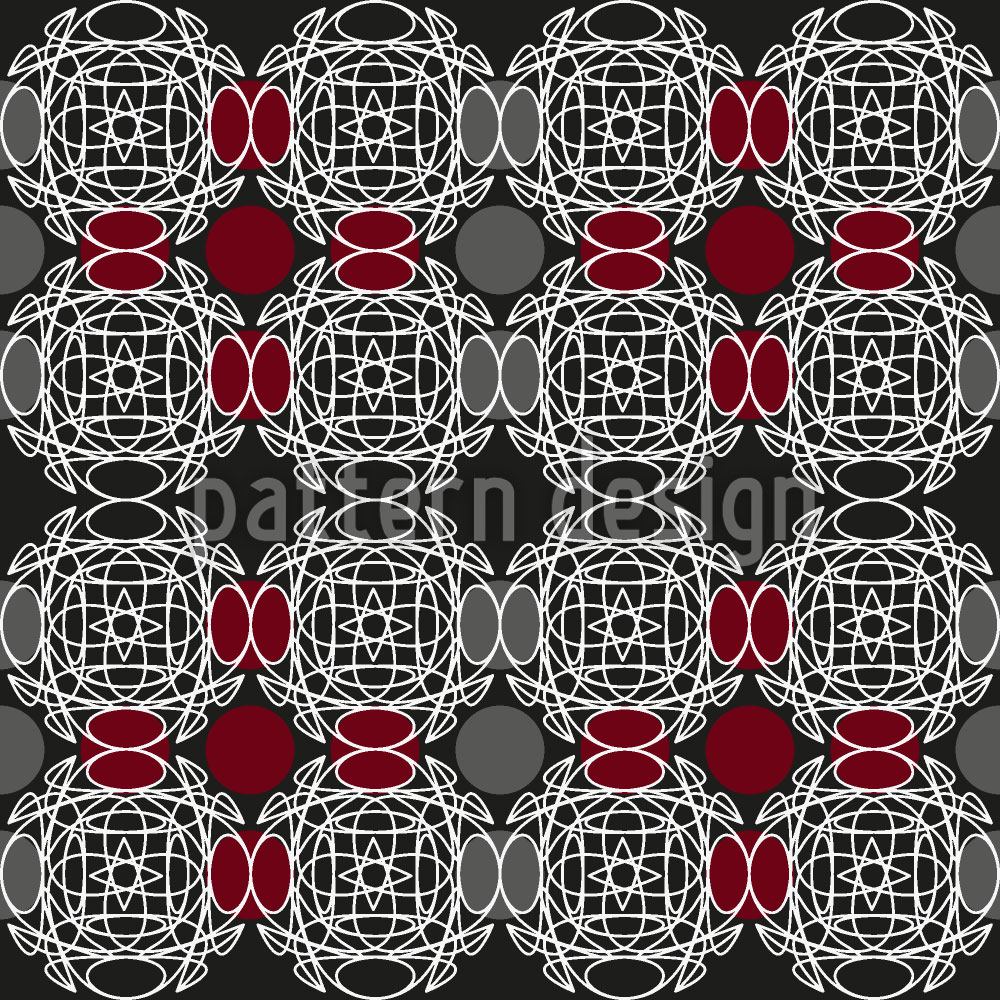 patterned-wallpaper-behind-the-ornaments