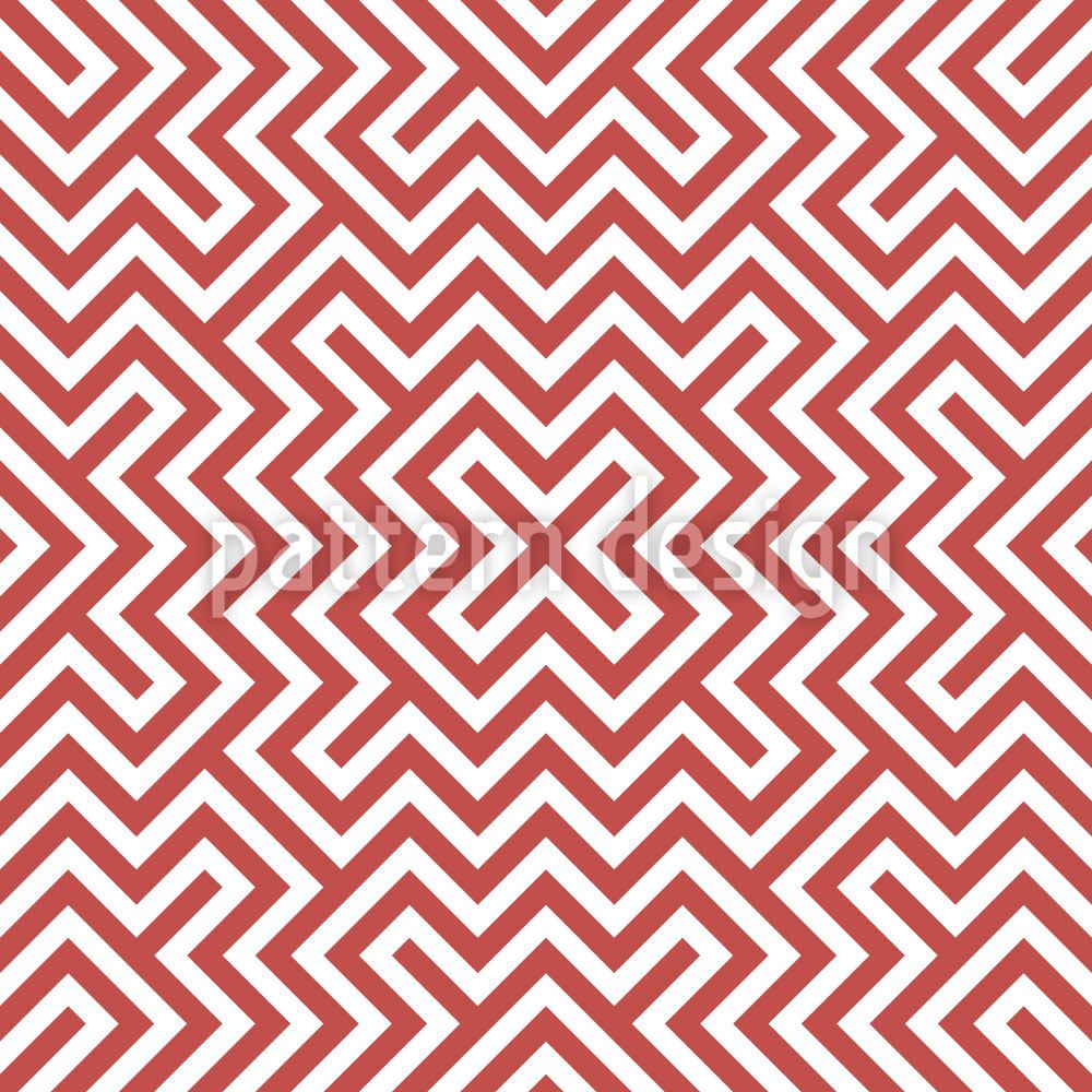 patterned-wallpaper-in-the-center-red