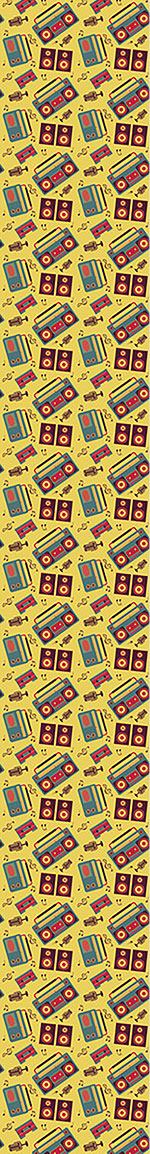 patterned-wallpaper-retro-sound-machines