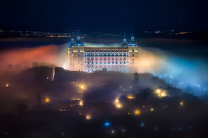 photo-wallpaper-mystic-foggy-night-in-toledo-city