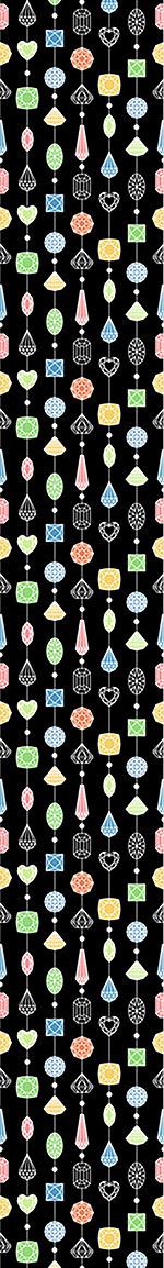 patterned-wallpaper-jewelry-curtain