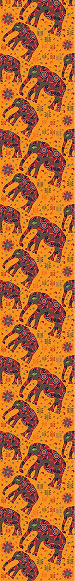 patterned-wallpaper-indian-elephant-mountain-hike