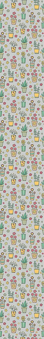 patterned-wallpaper-potted-plants-and-flowers