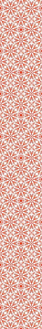 patterned-wallpaper-orange-flowers