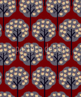 patterned-wallpaper-apple-trees-in-winter