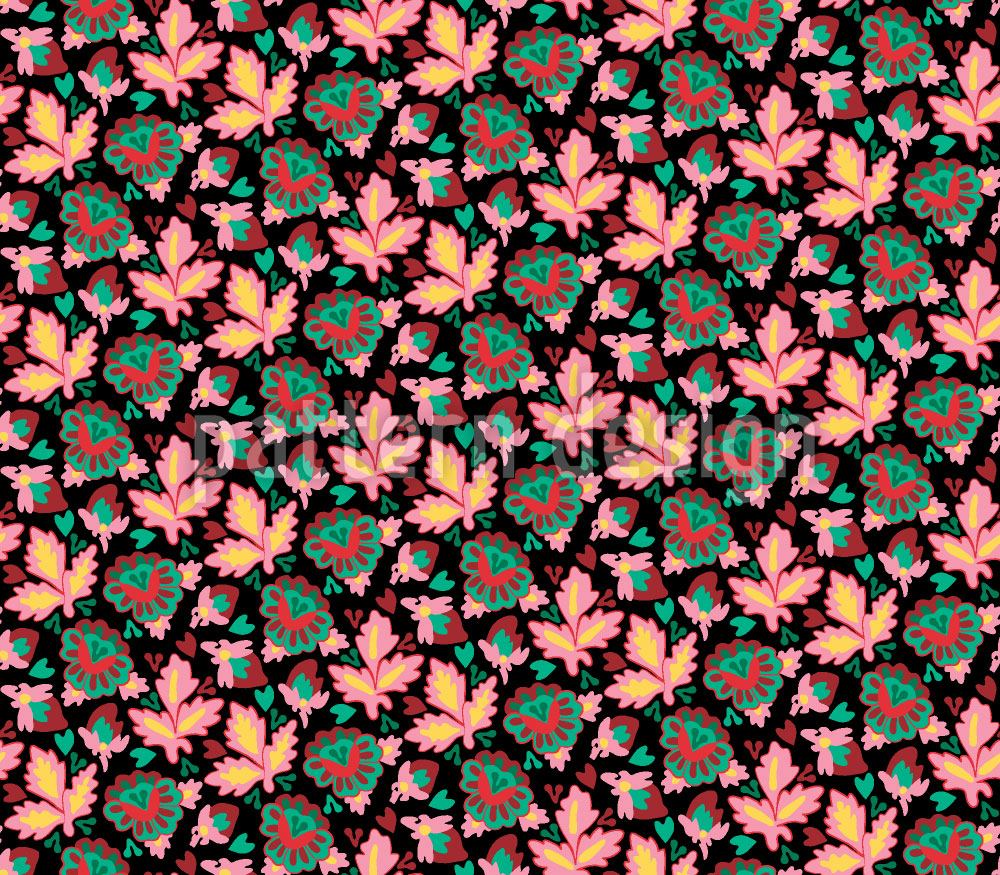 patterned-wallpaper-endless-leaves