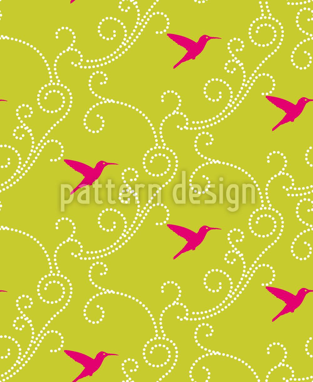 patterned-wallpaper-hummingbird