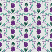 patterned-wallpaper-flowers-with-tendrils