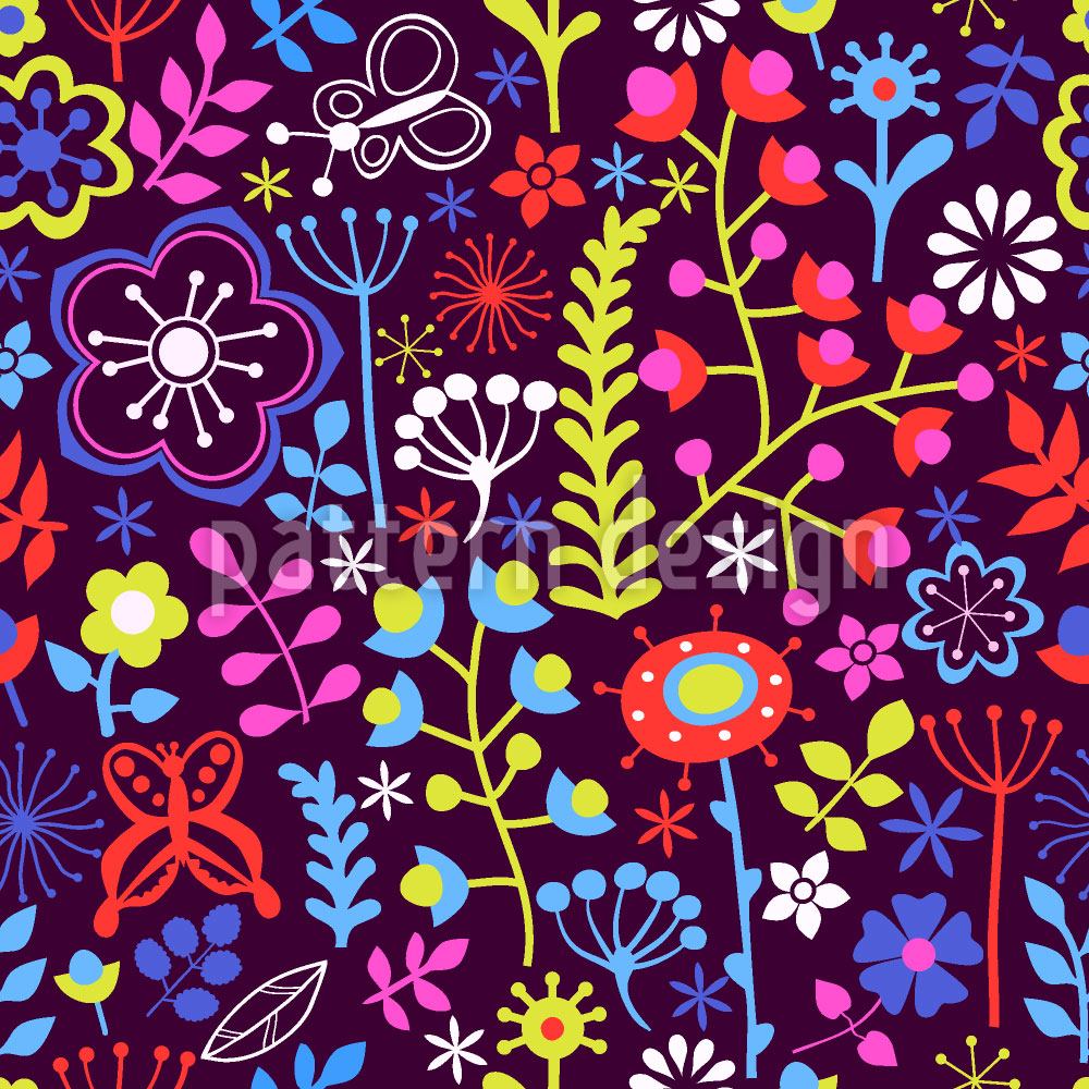 patterned-wallpaper-summerflowers-magic