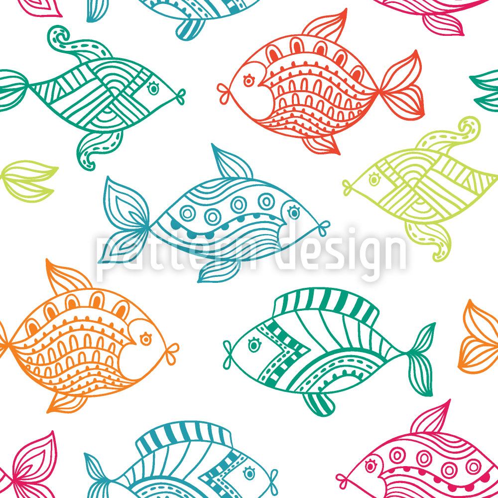 patterned-wallpaper-fish-in-the-aquarium