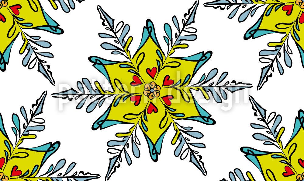 patterned-wallpaper-festive-snowflake