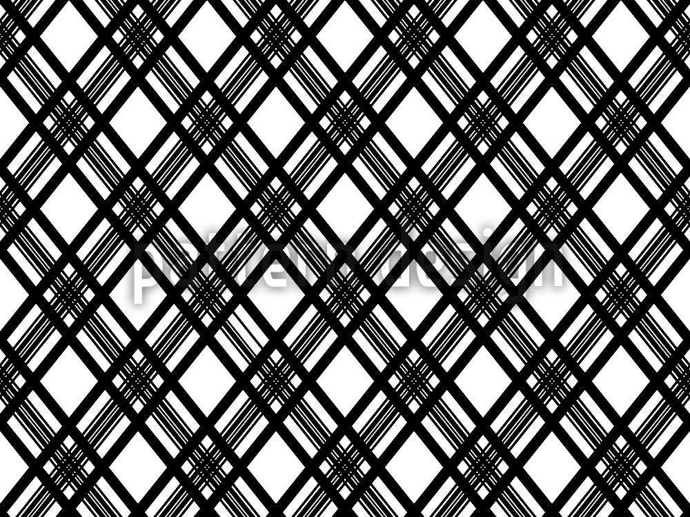 patterned-wallpaper-glencheck-monochrome