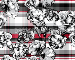 patterned-wallpaper-scotish-rose-check