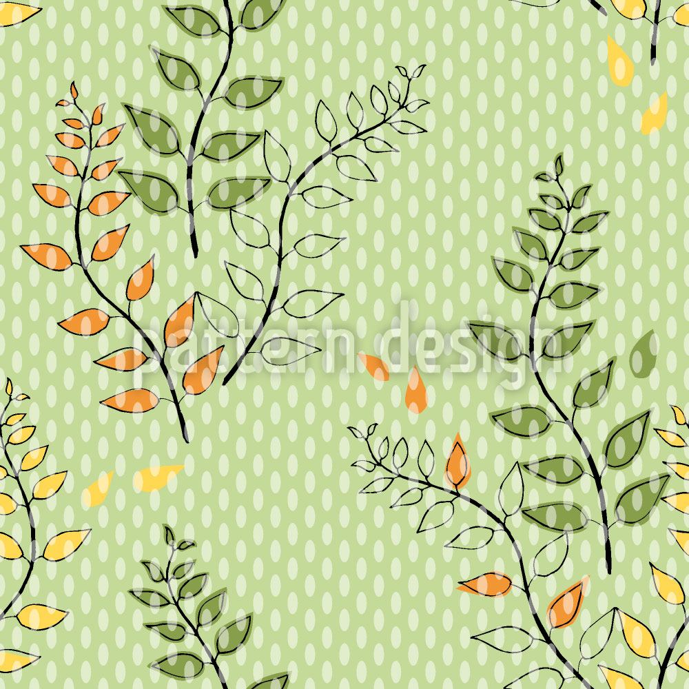 patterned-wallpaper-green-branches