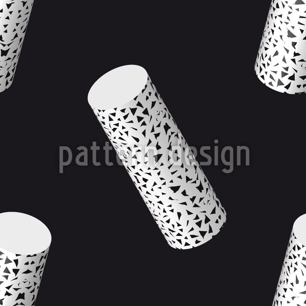 patterned-wallpaper-cylinders-with-decor