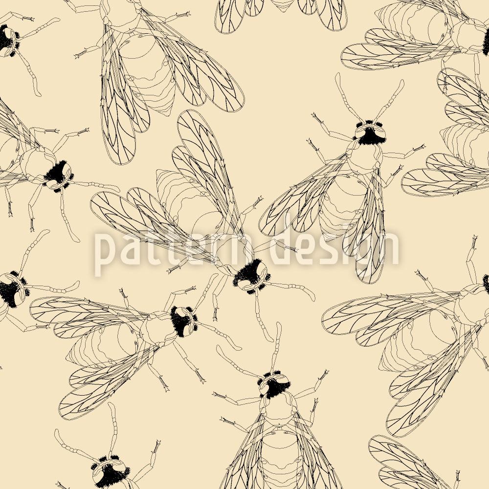 patterned-wallpaper-buzzy-bees