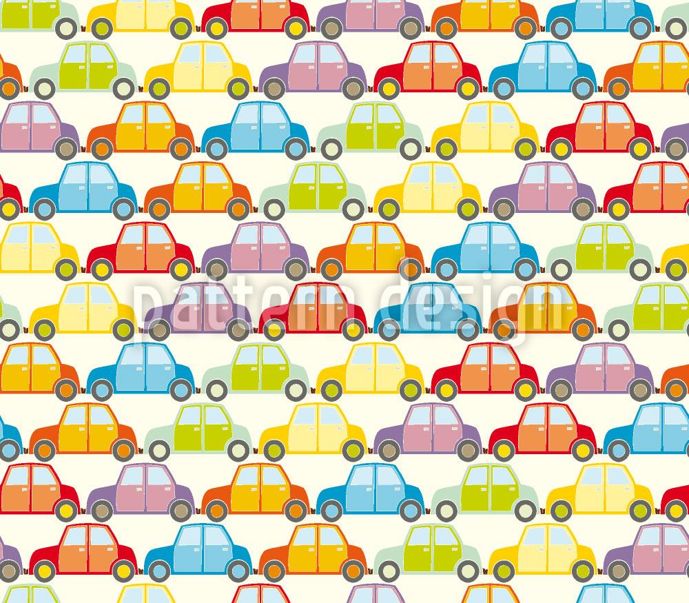 patterned-wallpaper-cars-jam-southbound