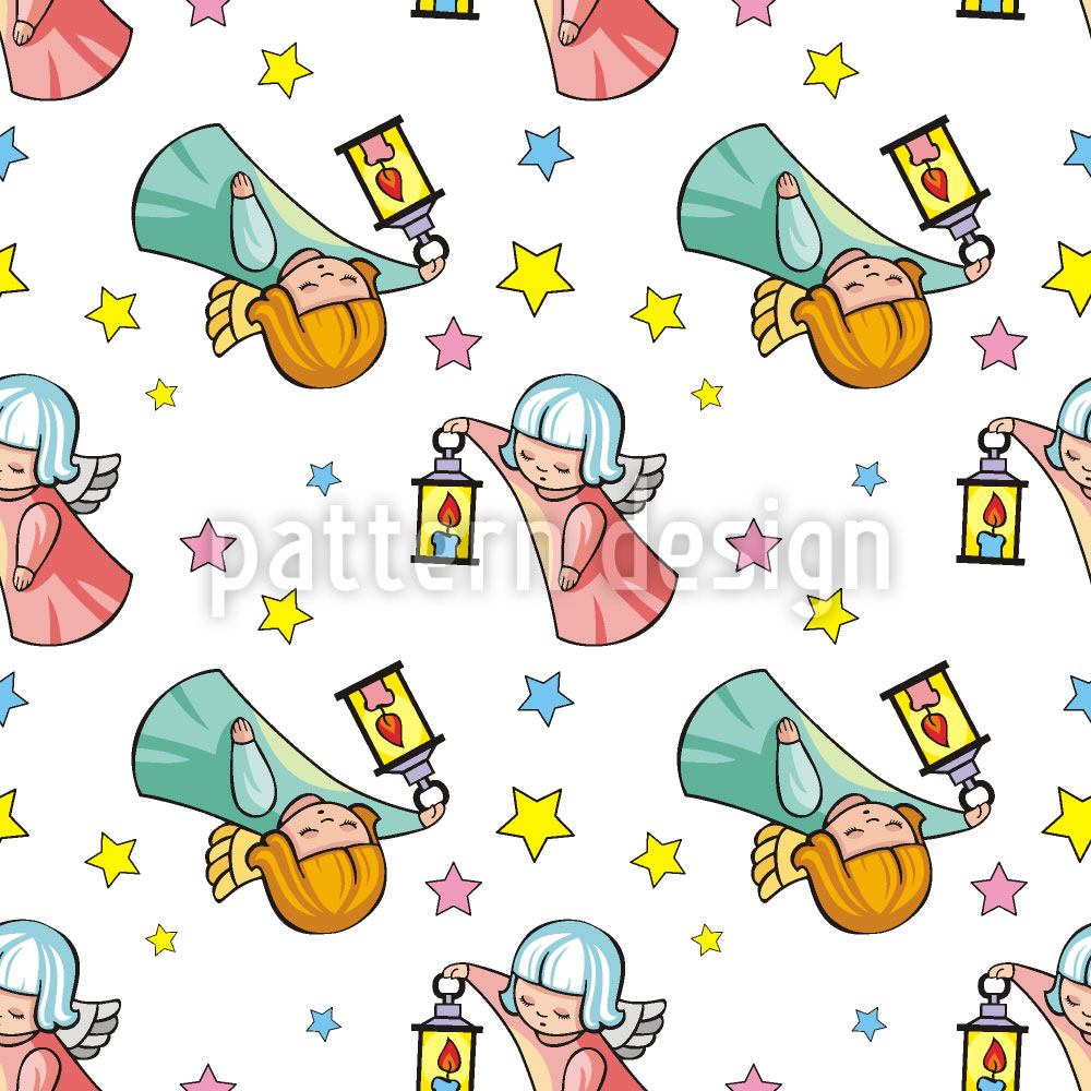 patterned-wallpaper-cute-angels