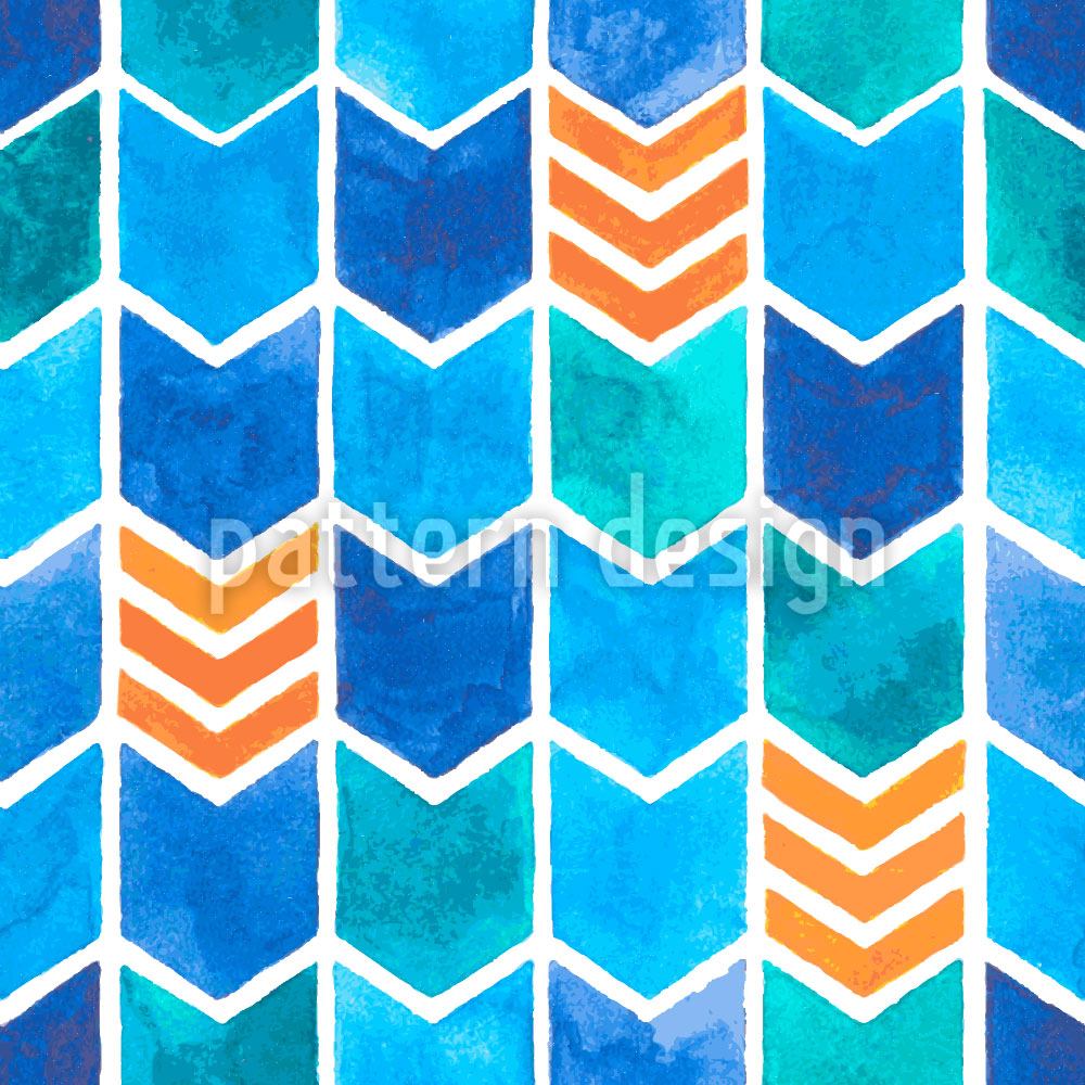 patterned-wallpaper-water-color-zigzag