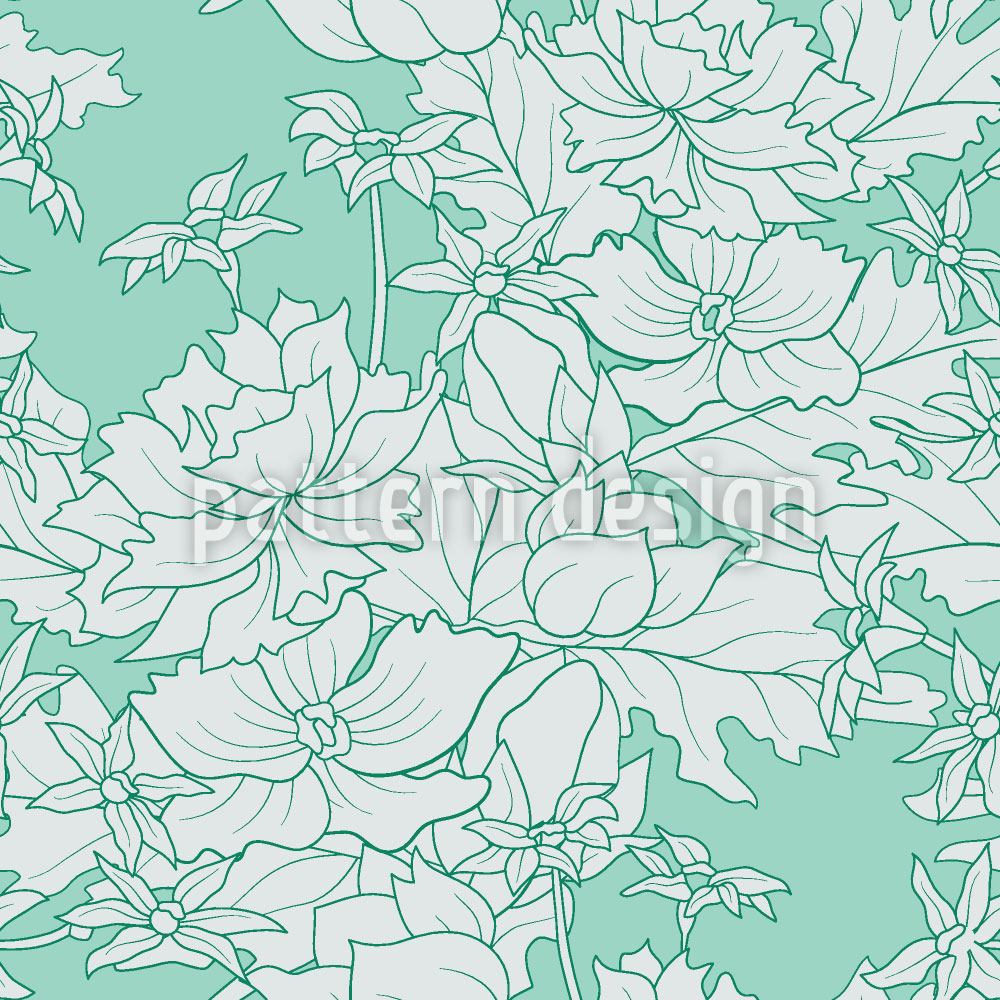 patterned-wallpaper-vintage-flowers-mint