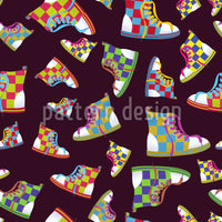 patterned-wallpaper-sneackers