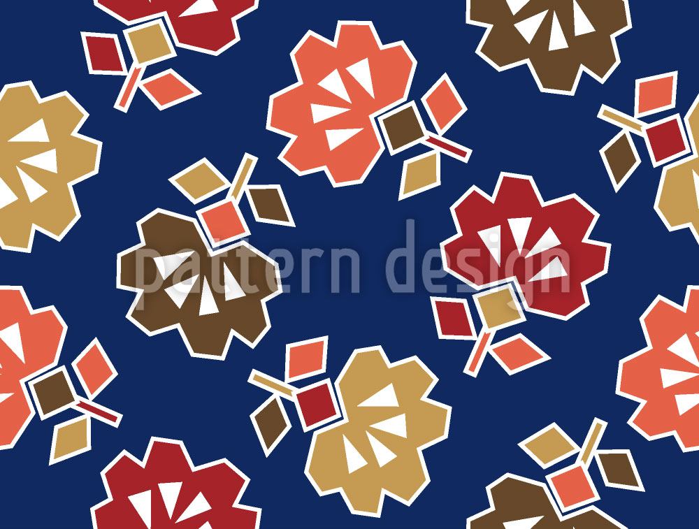 patterned-wallpaper-spiky-blue