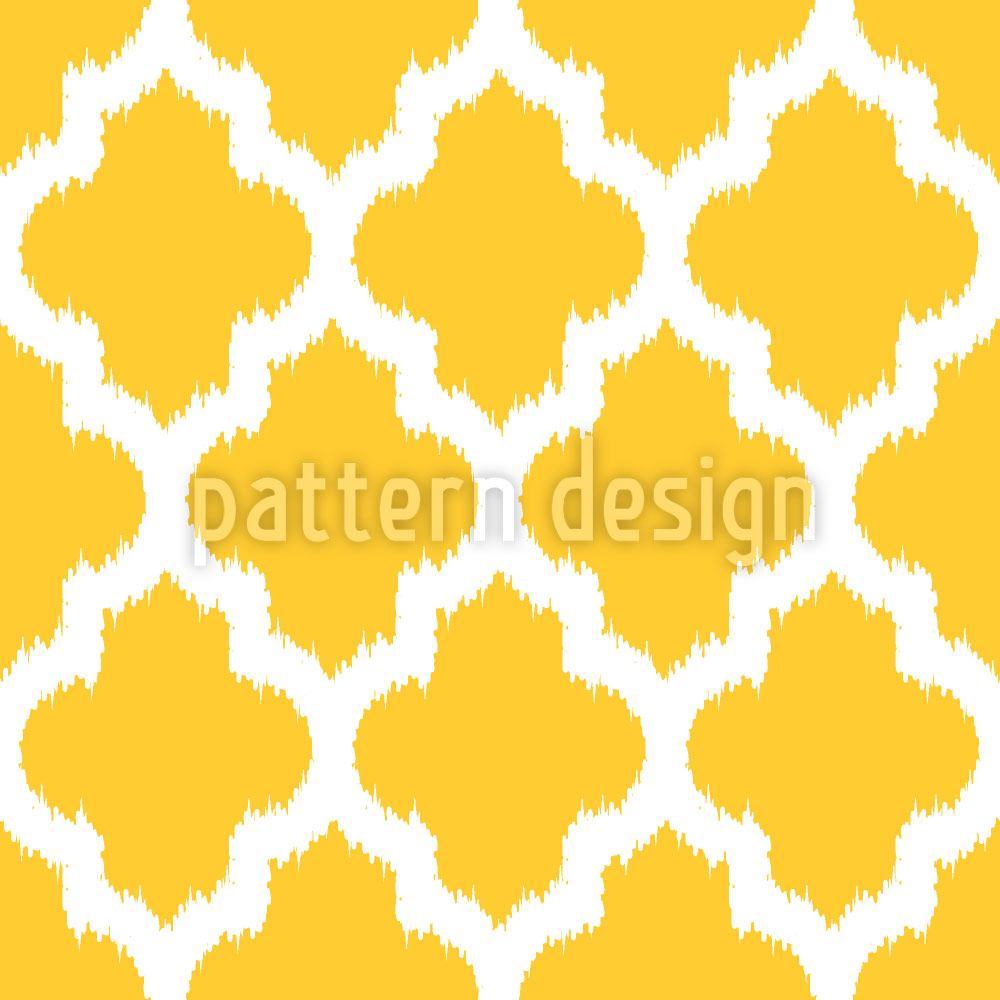 patterned-wallpaper-unique-ikat-yellow