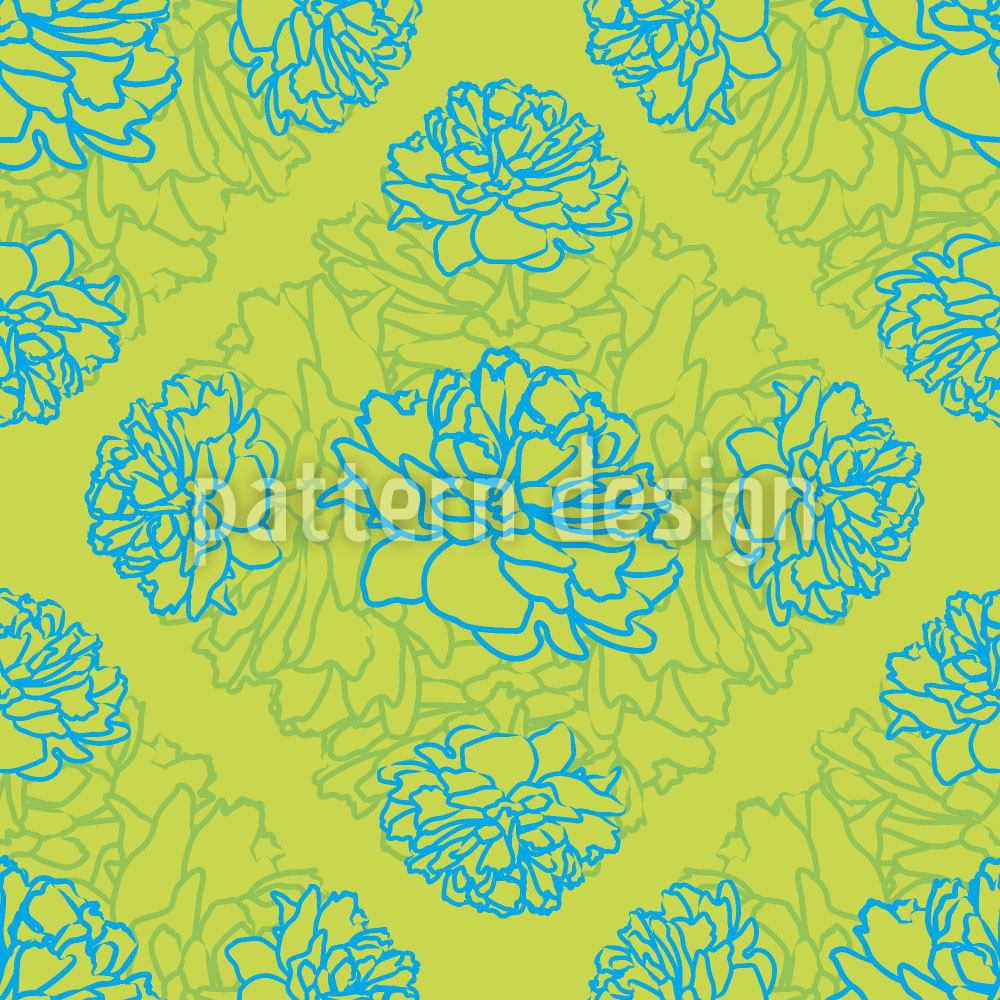 patterned-wallpaper-rose-dream-in-limegreen