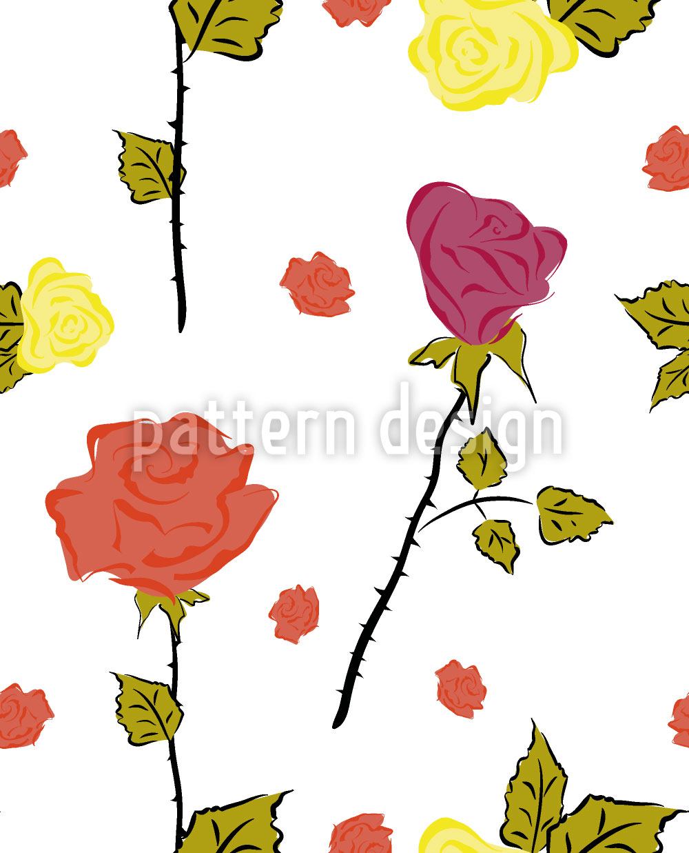 patterned-wallpaper-sleeping-beauty-with-thorns