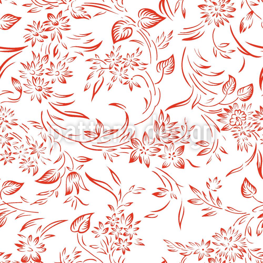 patterned-wallpaper-breakfest-in-gent-red