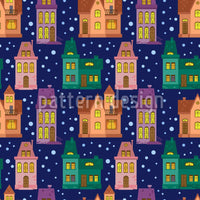 patterned-wallpaper-town-at-night