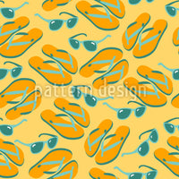 patterned-wallpaper-flip-flops