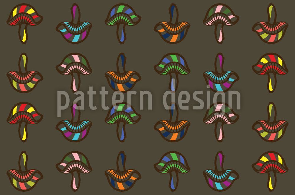 patterned-wallpaper-mushroom-fun