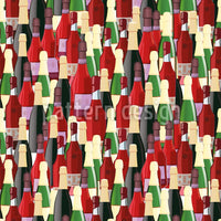 patterned-wallpaper-wine-store