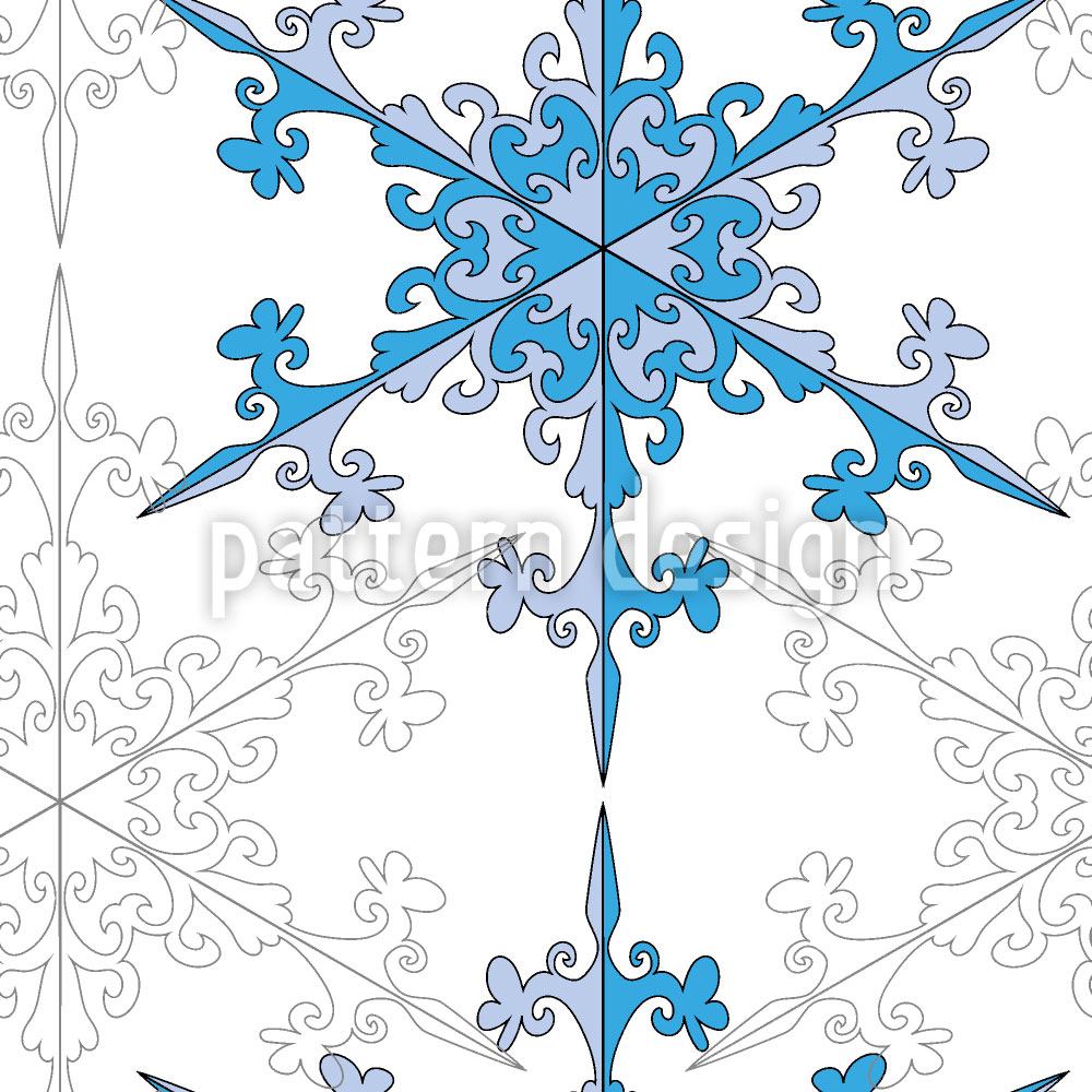 patterned-wallpaper-snowflake-beauty