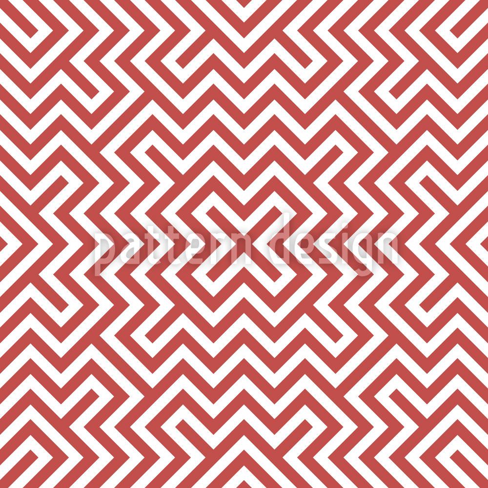 patterned-wallpaper-in-the-center-red