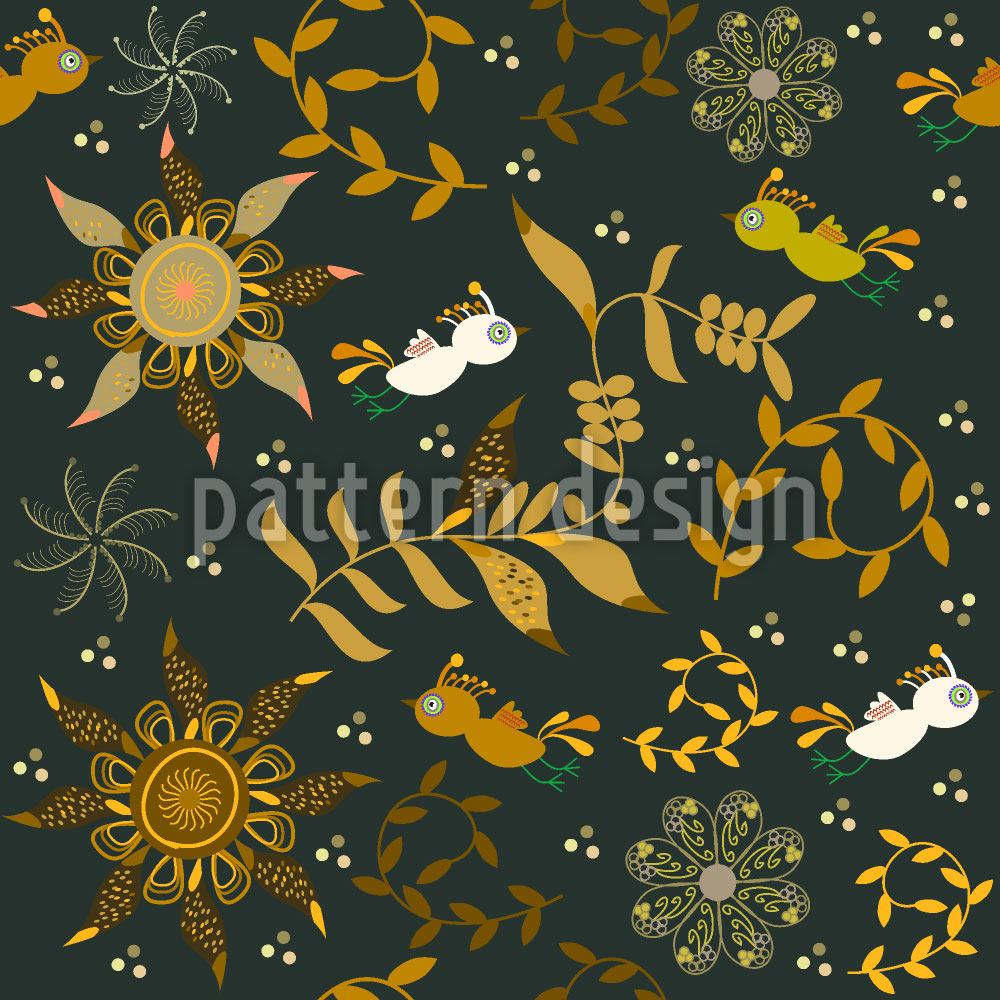 patterned-wallpaper-weird-birds-fly-at-night