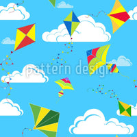 patterned-wallpaper-kites-in-the-sky