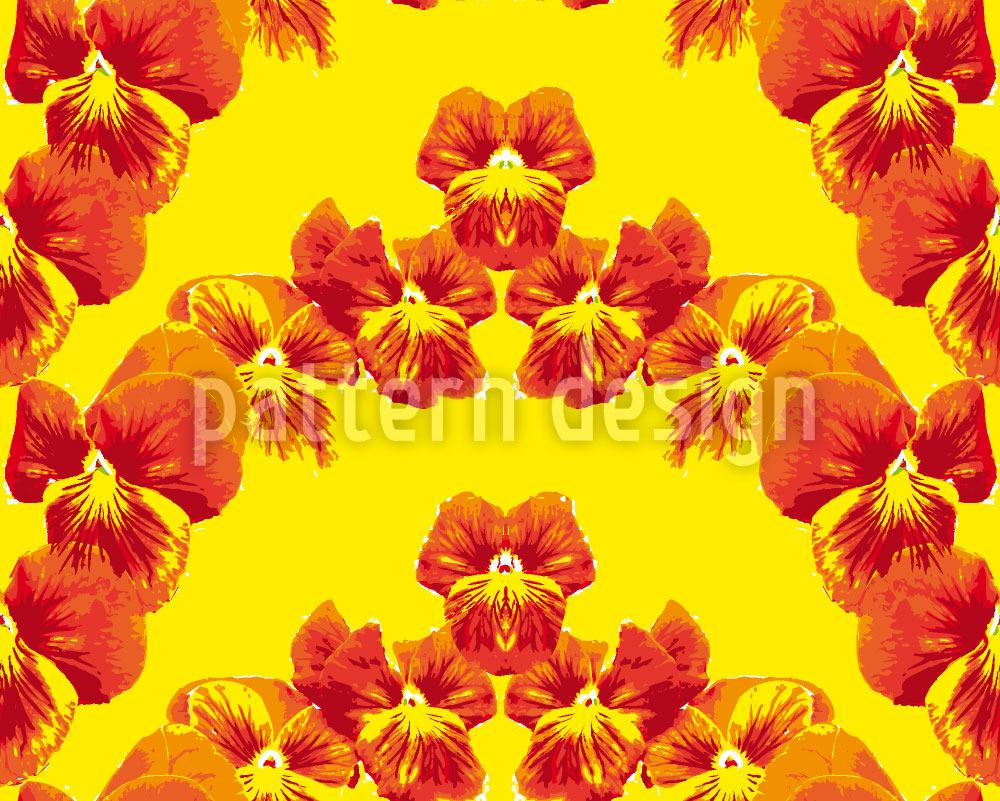 patterned-wallpaper-pansies-zigzag