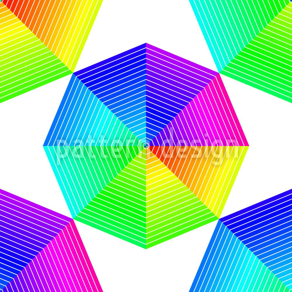 Patterned Wallpaper Color Spectra Octagon