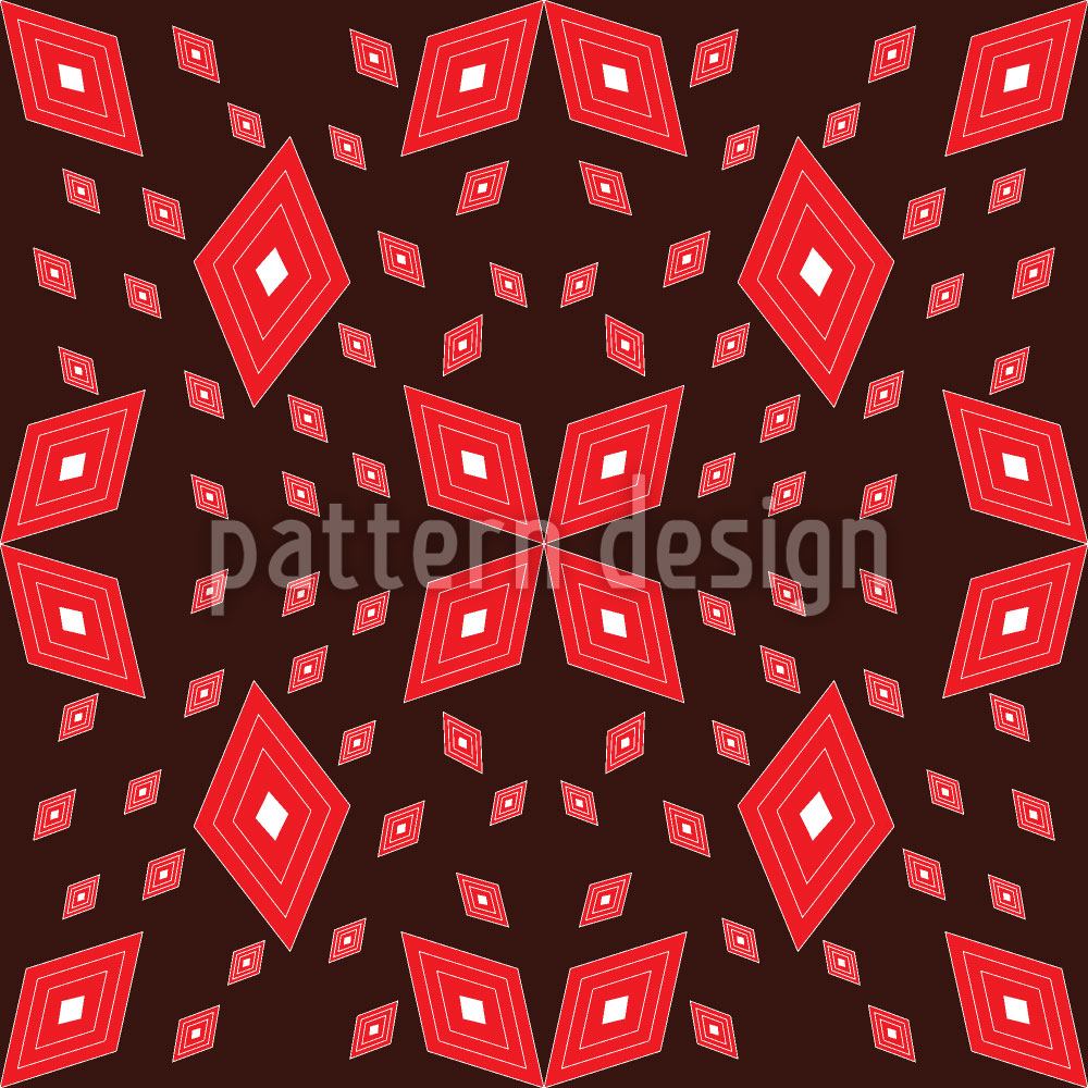 patterned-wallpaper-matrix-of-rhombs