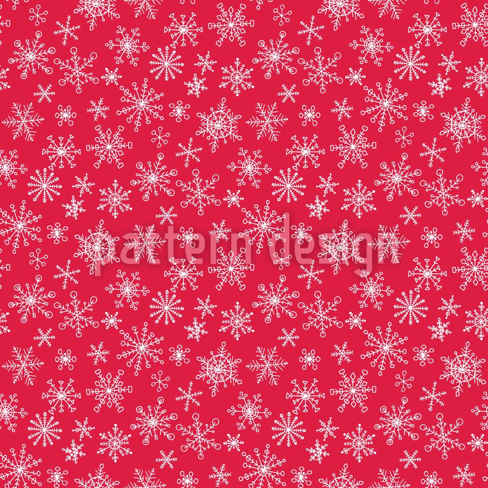 patterned-wallpaper-snowflakes-all-around