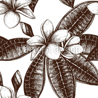 patterned-wallpaper-frangipani-sketch