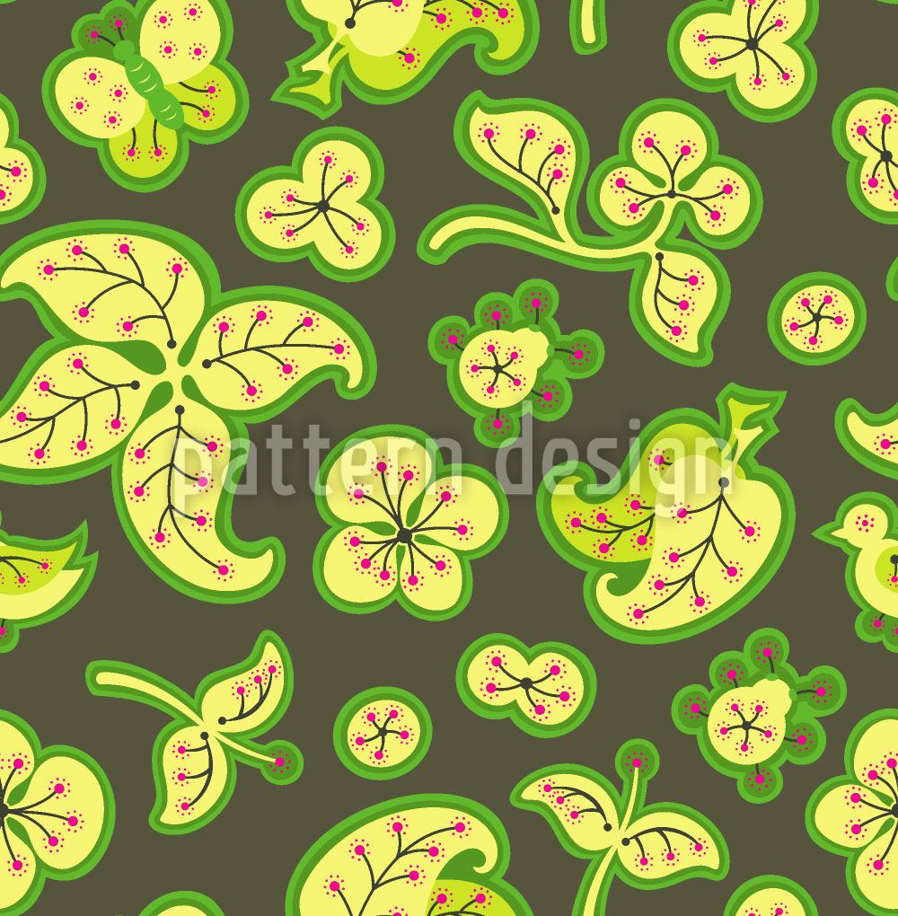 patterned-wallpaper-fresh-garden-fantasy