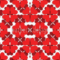 patterned-wallpaper-shamrock-in-red