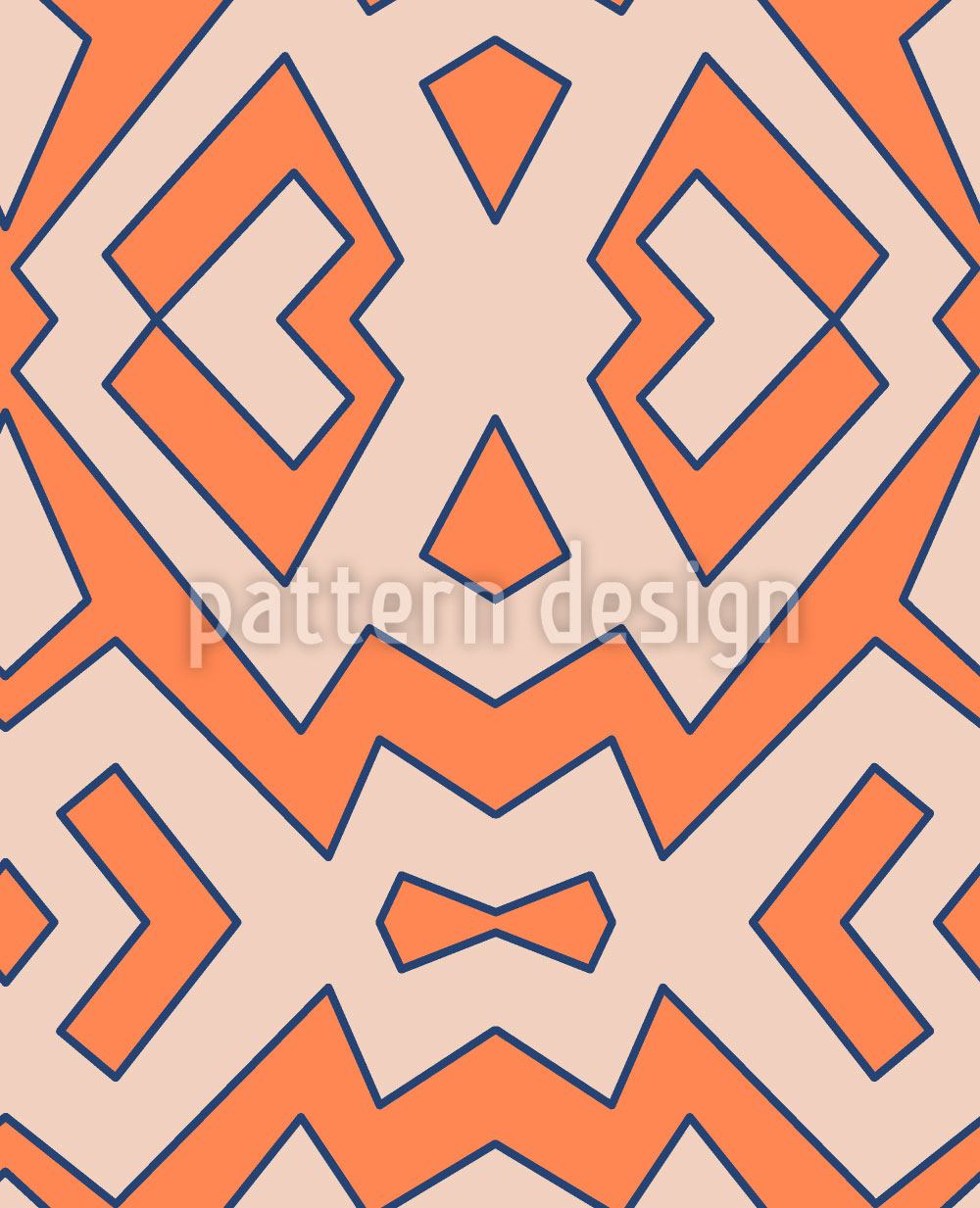 patterned-wallpaper-afrorange