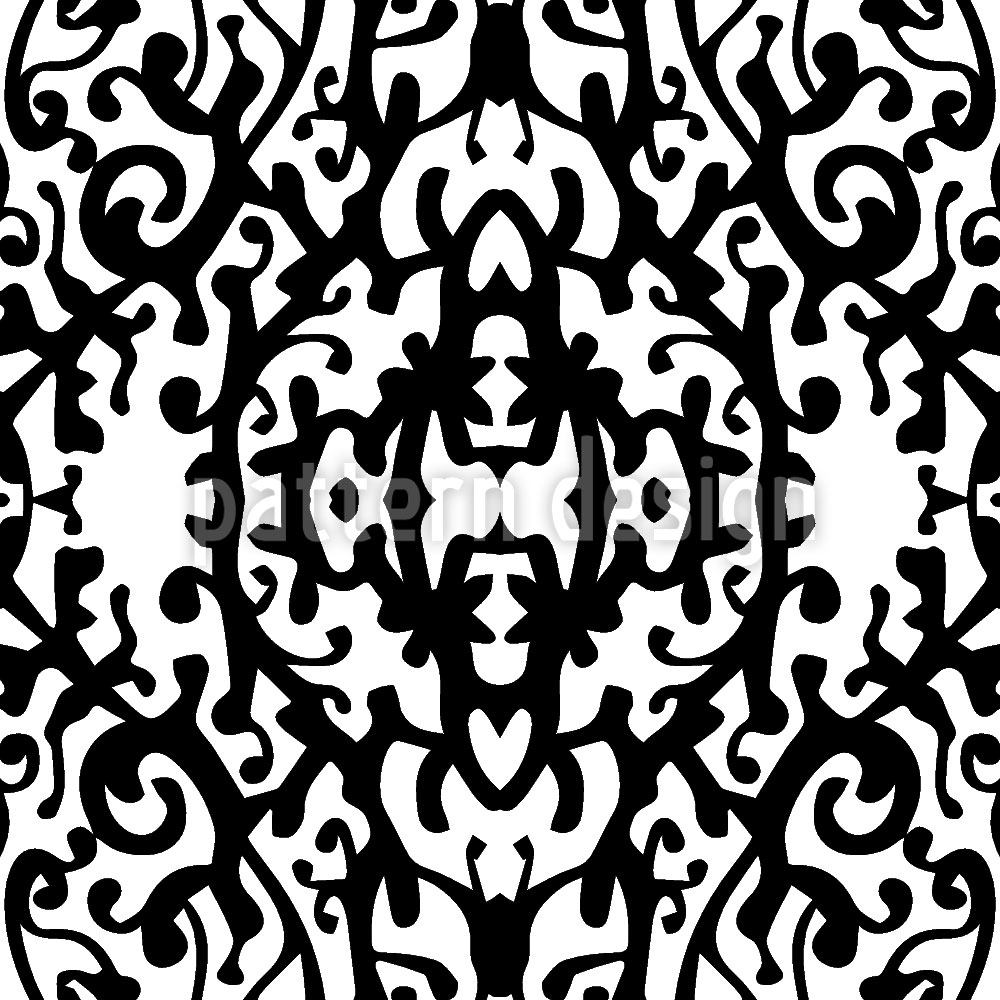 patterned-wallpaper-snow-white-silhouette