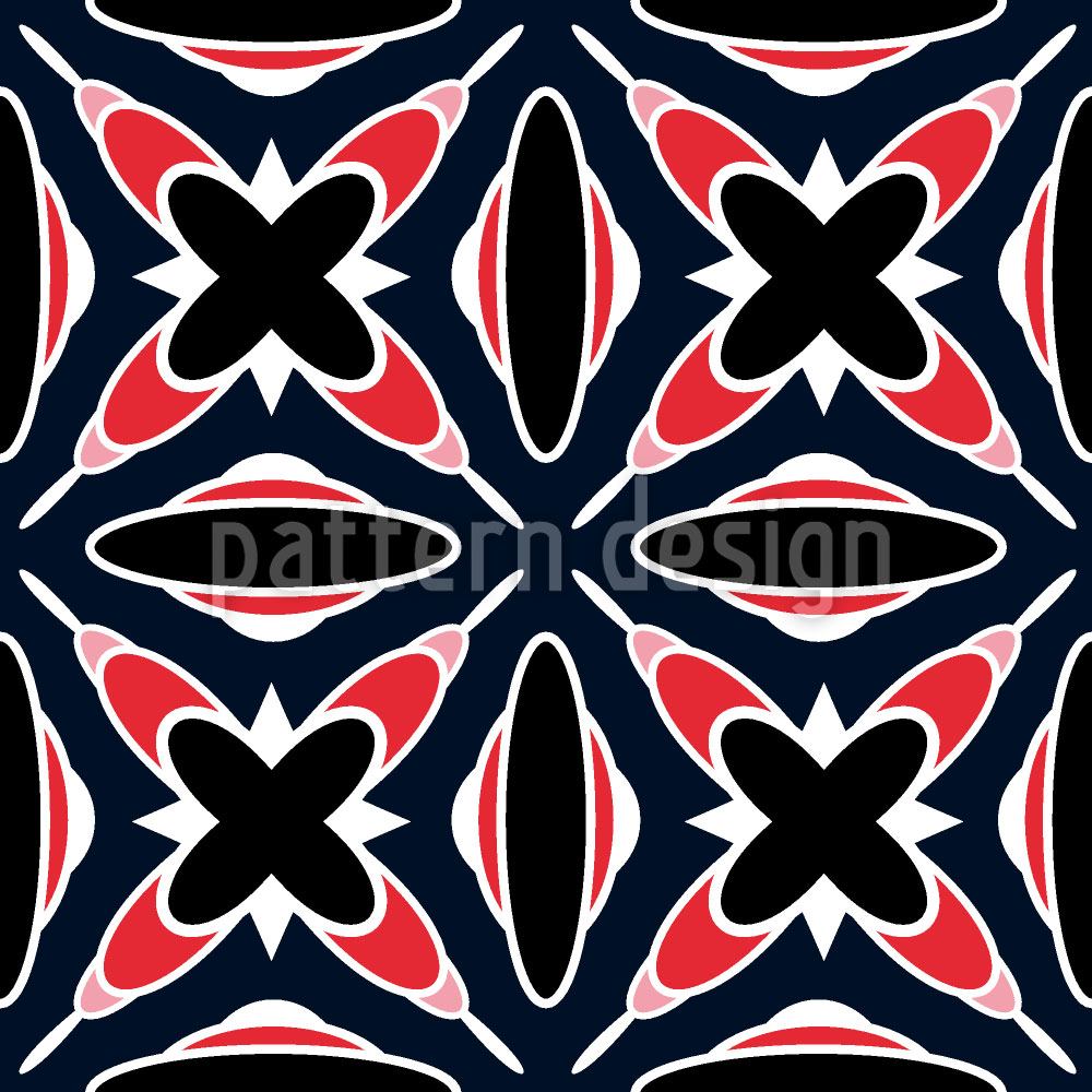 patterned-wallpaper-retro-crosses