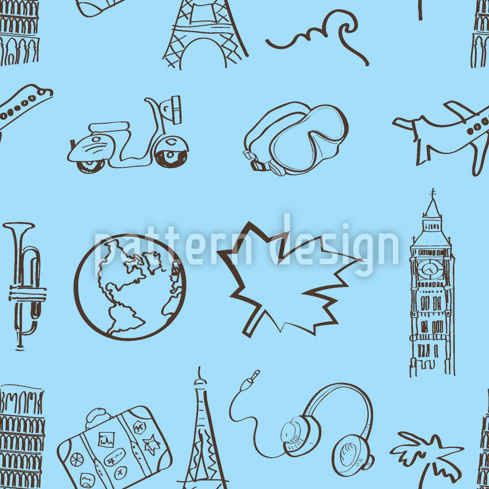 Patterned Travel System Patterned Wallpaper World Travel
