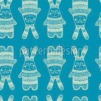 patterned-wallpaper-funny-rabbit